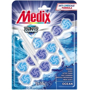 Medix Ароматизатор за тоалетна WC Ocean, 55 g, 3 броя