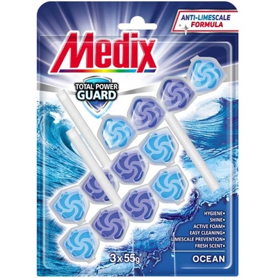 Medix Ароматизатор за тоалетна Medix WC Ocean, 55 g, 3 броя
