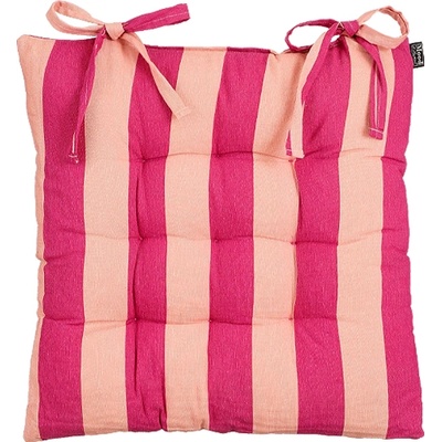 MICA ВЪЗГЛАВНИЦА ЗА СТОЛ OSBORN С ВРЪЗКИ 46x46x7см РОЗОВО РАЙЕ (1153805)