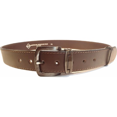 BELT WILL kožený hnědý opasek AAW hnědá