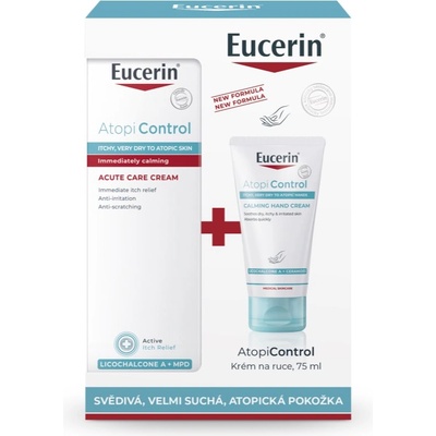 Eucerin AtopiControl Acute подаръчен комплект за суха и сърбяща кожа