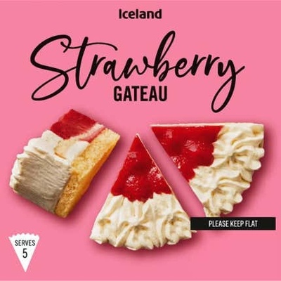 Iceland Jahodovo-šlehačkový dort s krémem 375 g
