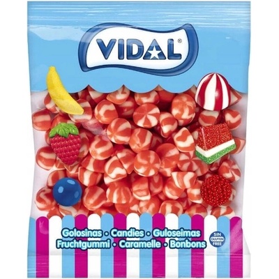 Vidal Želé Bonbony jahodový twist 1 kg