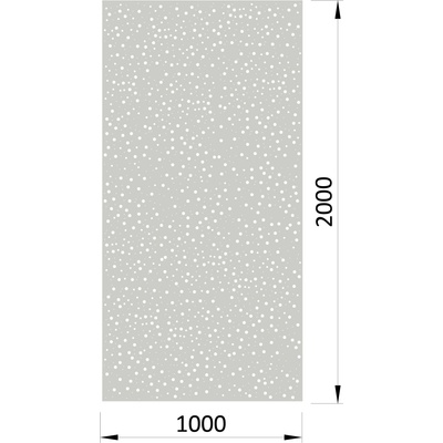 Děrovaný plech Zn 1000 x 2000 x 1,5 mm, kruhové otvory