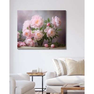ZUTY Obrazy na stenu - Pivonky plné elegancie Rámovanie: vypnuté plátno na rám, Rozmer: 40x50 cm