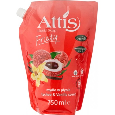 Gold drop Attis tekuté mydlo Liči a Vanilka náhradná náplň 750 ml