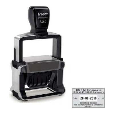 Trodat Professional dater 5460 56x33mm odtlačok červený TR546012