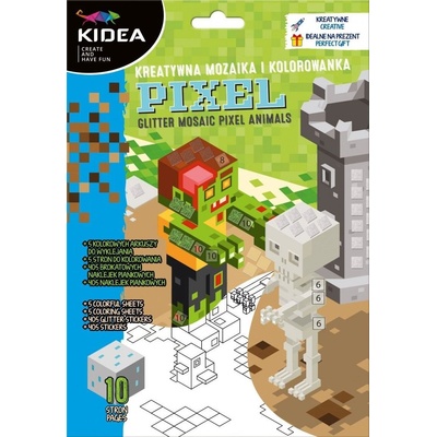 kidea - Стикерна мозайка и листи за оцветяване Pixel 98781
