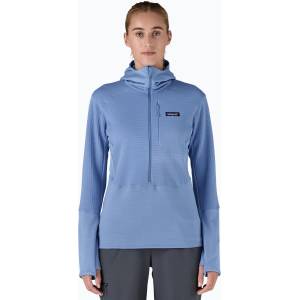 Patagonia Дамско софтшел яке Patagonia R1 Hybrid Pullover Hoody abundant blue