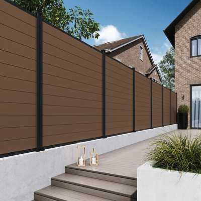 Rojaplast ELEMENT plotový panel WPC 180x180 cm a koncovky - teak