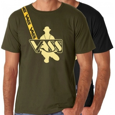 Vass Tričko S Krátkým Rukávom Olivovovo Zelené