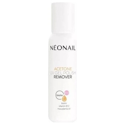 NeoNail odstraňovač gél laku Aceton s biotinom B12 a macadamovým olejom 100 ml