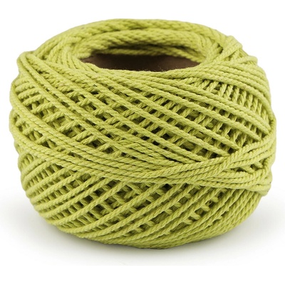 Bavlněná příze macrame / háčkovací 40 g rozčesávací Varianta: 32 zelená lipová, Balení: 1 ks 49480/120302/270156