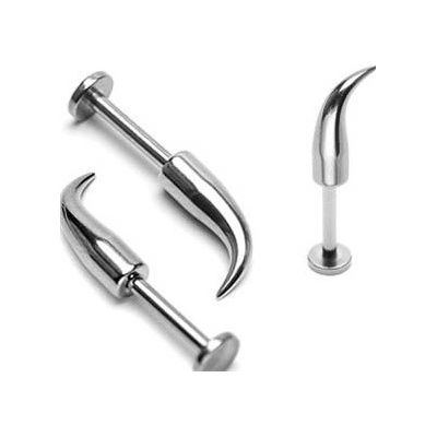 Šperky4U piercing do brady zahnutý LB01078