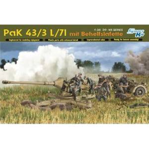 Dragon Комплект модел военен 6522 - PaK 43/3 L/71 MIT BEHELFSLAFETTE (1: 35) (34-6522)