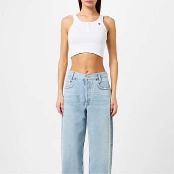 Champion Къса блуза Champion Women's Short Sleeve Crop Top - White