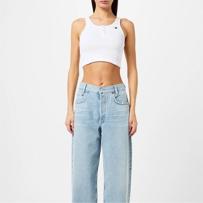 Champion Къса блуза Champion Women's Short Sleeve Crop Top - White