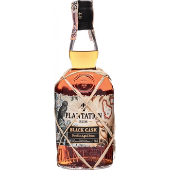 Plantation Black Cask Double Aged Tmavý rum 40% 0,7 l (čistá fľaša)