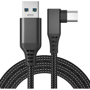  Mobilly кабел за Meta Quest 3, Oculus Quest 2, Oculus Link, USB-C 3.2 Gen 1/USB-A кабел, 5m (XXX)