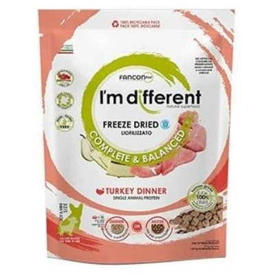 I´M DIFFERENT Turkey DINNER mrazem sušené raw krmivo s krůtou 156 g