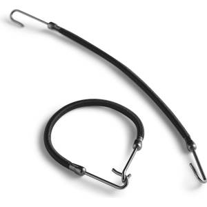 BraveHead Salon Beauty Bungee Bands Hair Binder Black 12 ks