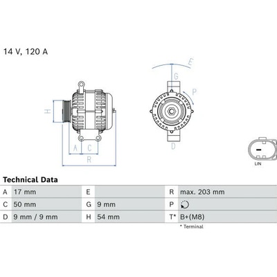 generátor BOSCH 0 986 084 710