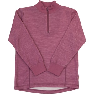 Joha Детски вълнен пуловер Joha Kid's Blouse with Zipper Merino jumper - Bordeaux - размер 170 (704-6195-0119)
