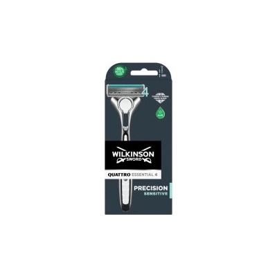 Wilkinson Sword Самобръсначка wilkinson sword quattro titanium sensitive + 1 бр. глави