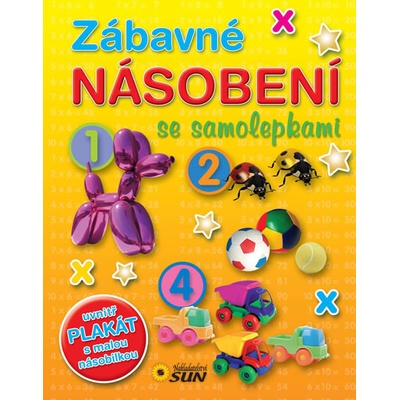 Zábavné násobení se samolepkami Plakát