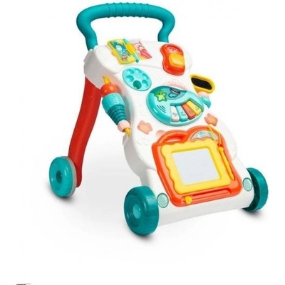 Toyz Detské interaktívne chodítko stolček so zvukmi modré