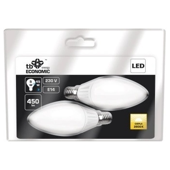 TB Energy LED žárovka E14 230 2*5W Teplá bílá