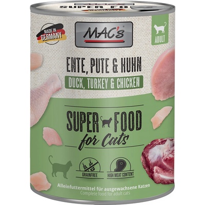 Mac´s Cat kačacie, morčacie a kuracie 24 x 800 g