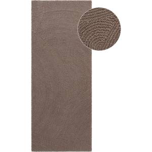 Hanse Home Кафяво-сива ръчно изработена вълнена пътека 80x200 cm Calmio - Hanse Home (106219-80x200)