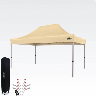 BRIMO Zahradní párty stan 3x4,5 m bez stěn Béžová S. Alu