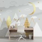 Art Gift Decor Детски фототапет - Златни пирамиди