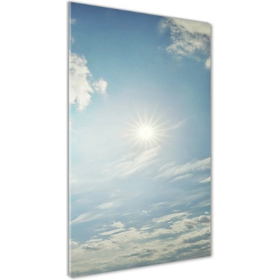 Vertikálny foto obraz fotografie na skle Slnko na nebi 50x100 cm