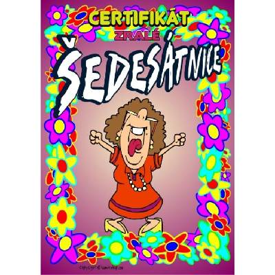 Certifikát zralé šedesátnice