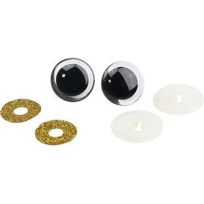 Pro Háčkování Oči bezpečnostní třpytivé zlaté 2. JAKOST, 23 mm