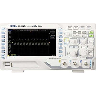 Rigol DS1202Z-E digitálny osciloskop 200 MHz 2-kanálová 1 GSa/s 24 Mpts 8 Bit 1 ks