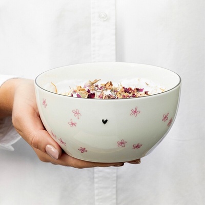 Bastion Collections Miska Bowl Watercolour Rose LittleFlowers 14,5 x 7 cm