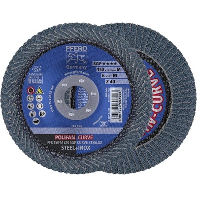 Pferd Vejárovitý brúsny kotúč 150 x 22.23 mm 67689072 10 ks