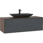ASIR GROUP Окачен долен шкаф 120 см с мивка Asir Craft 127 орех и антрацит (785PNC1334)