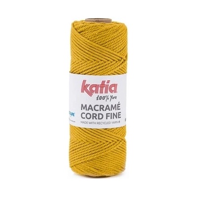 MACRAME CORD FINE 2,5mm Katia Farby MACRAME CORD FINE: 208 horčicová