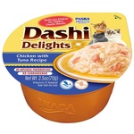 Inaba Foods Cat Dashi Delights мокра храна за котки - пилешко, риба тон 4 x 70 г