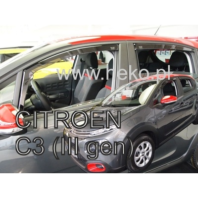 Deflektory Citroen C3, 2017