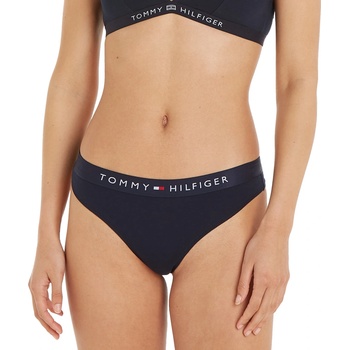 Tommy Hilfiger Dámská tanga UW0UW04146DW5 modrá