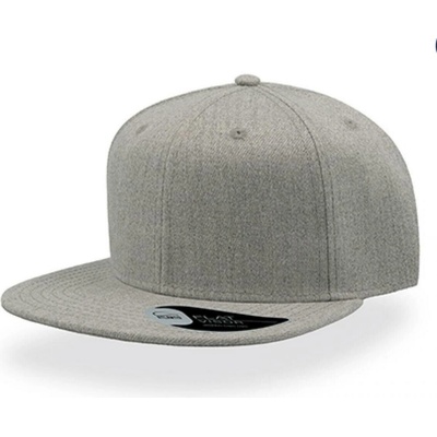 Atlantis Headwear Snap Back 6 panelová COT-33208007799 Melír šedá