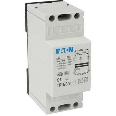 Zvonkový transformátor EATON TR-G3/8 230V/4/8/12V 8VA 272481
