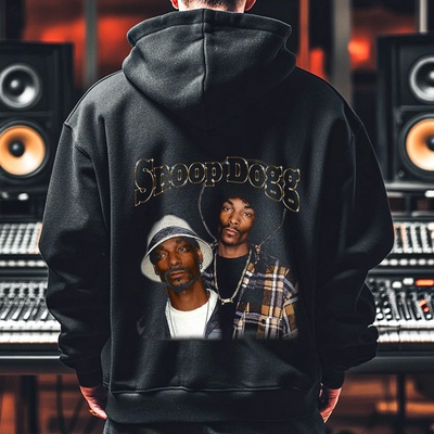 Мъжко Худи Snoop Dogg 2PR-522 - Черен , размер