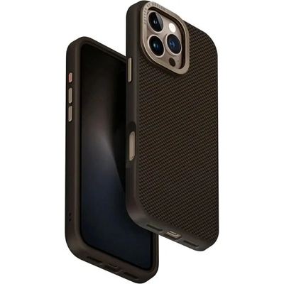 Uniq Калъф Uniq Keva Max Magclick Charging Camera Stand Case за iPhone 16 Pro Max - кафяв (8886463692073)